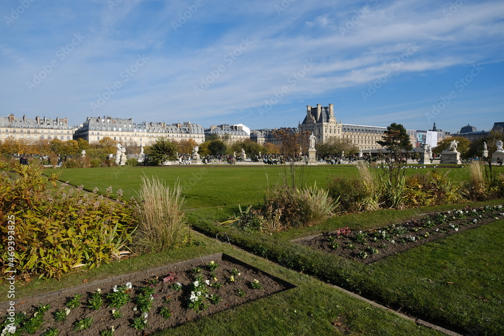 In the garden of Rivoli in autumn, Paris, France the 12th November 2021.