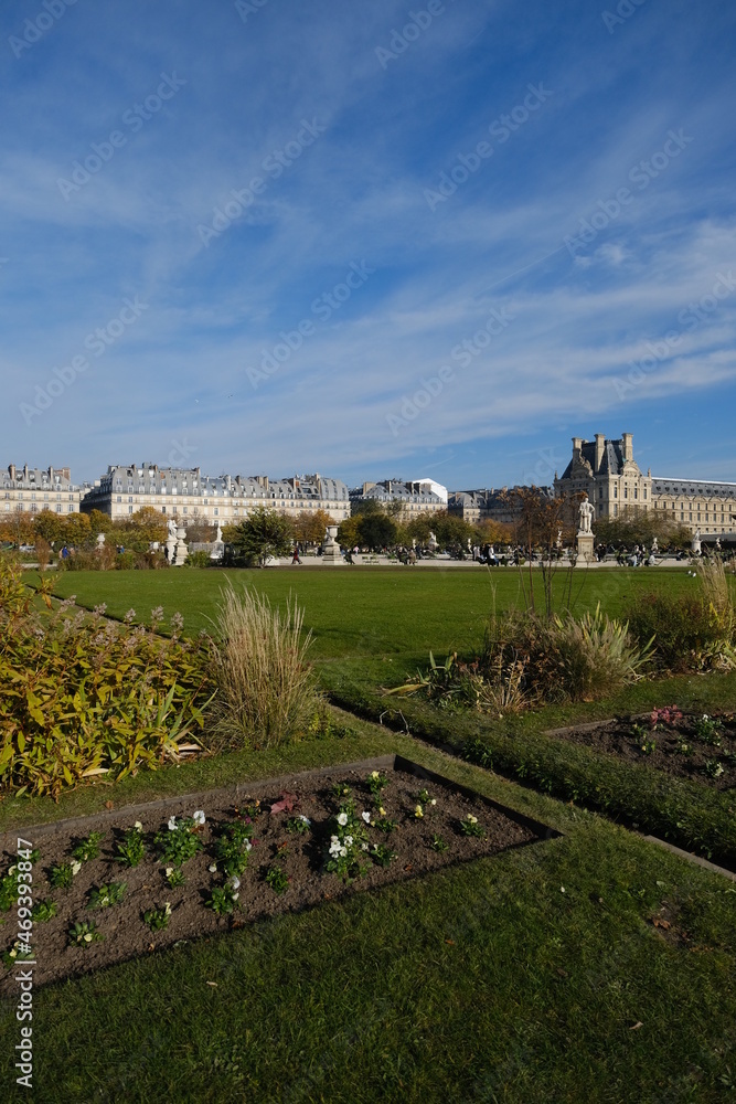 In the garden of Rivoli in autumn, Paris, France the 12th November 2021.