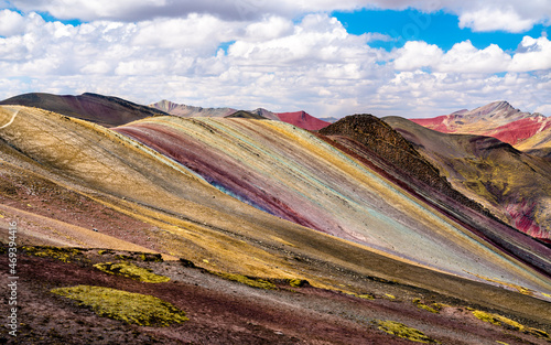 Palccoyo Rainbow Mountains near Cusco in Peru