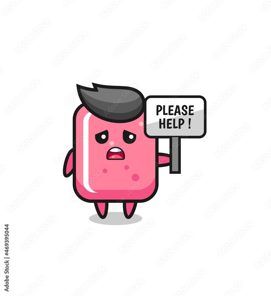 cute bubble gum hold the please help banner cute bubble gum hold the please help banner