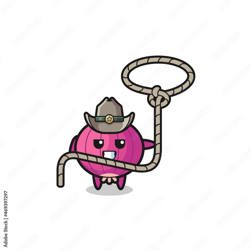 the onion cowboy with lasso rope the onion cowboy with lasso rope