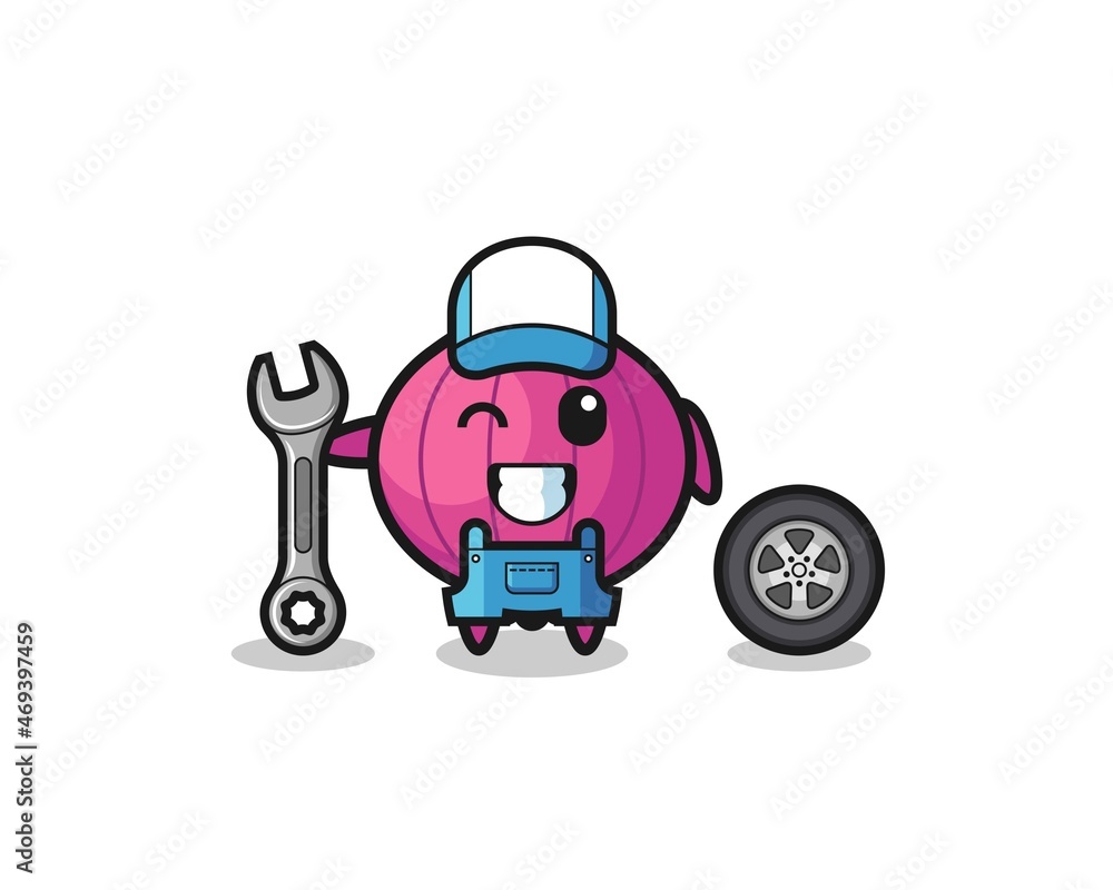 the onion character as a mechanic mascot the onion character as a mechanic mascot
