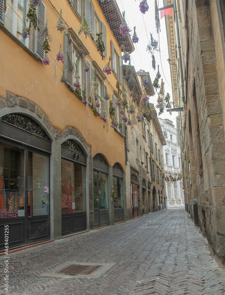 Bergamo old town street