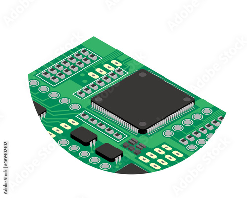 半導体電子回路イメージイラスト