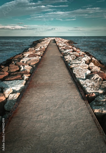 wooden pier in the sea