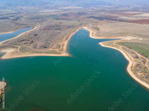 Aerial view of Drenov Dol reservoir, Bulgaria photo