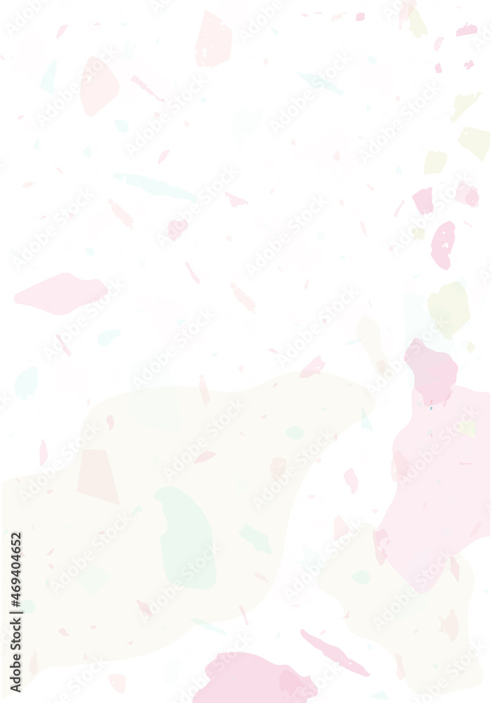 Terrazzo modern abstract template. Pink texture
