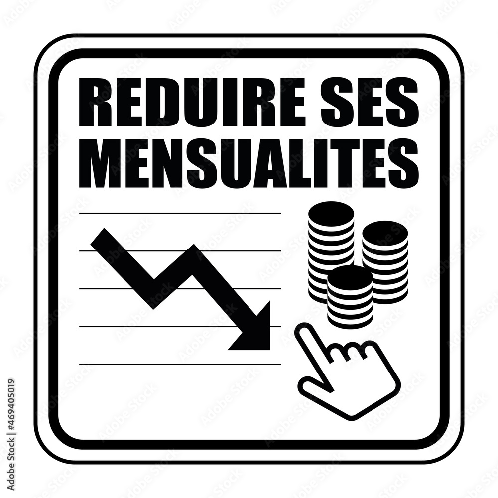 Logo réduire mes mensualités. Logo réduire mes mensualités.