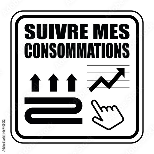 Logo suivre mes consommations.