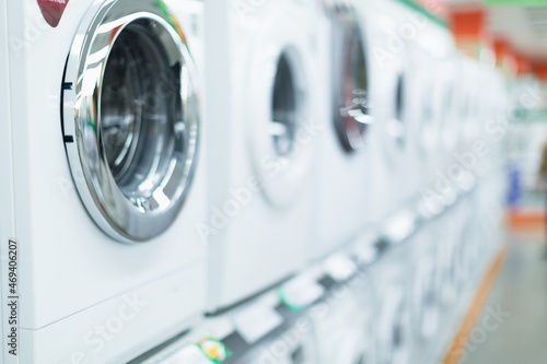 Washing machines, refrigerators and other home related appliance or equipment in the retail store