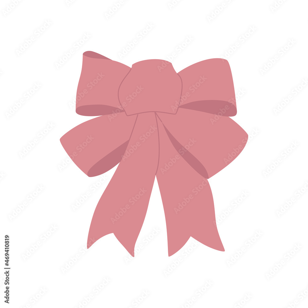Hand-drawn bow isolated on a white background. Hand-drawn bow isolated on a white background.