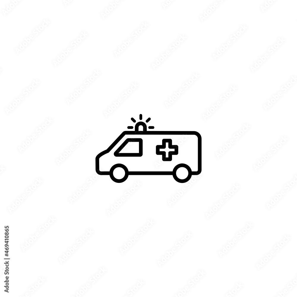 Ambulance icon, Ambulance sign vector