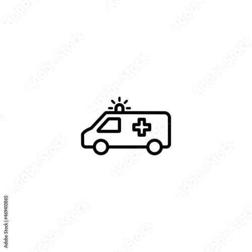 Ambulance icon, Ambulance sign vector © OLYVIA