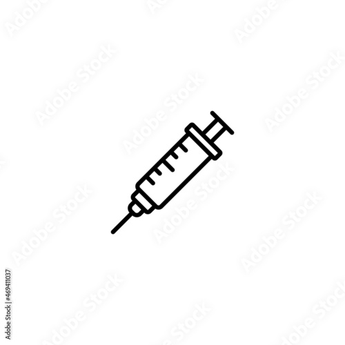 injection icon, injection sign vector