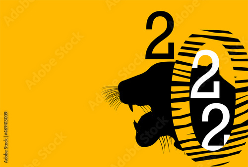 寅　年賀状　寅柄　背景