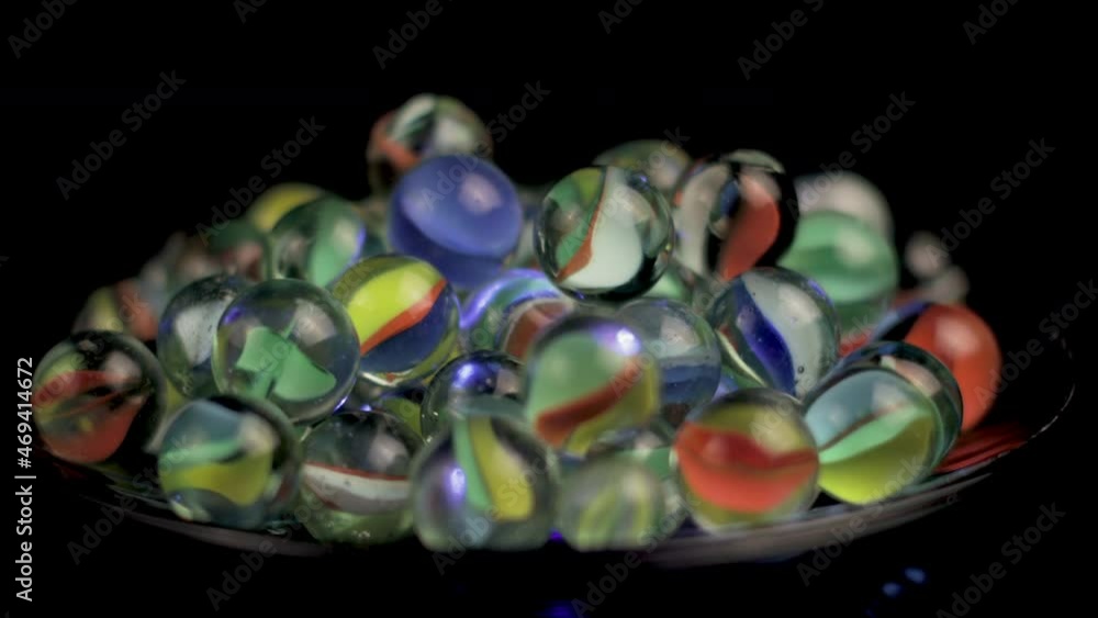 Marbles, Close Up. Heap of Colorful Glass Taw Balls, Vintage Kids Game, Full Frame Marbles, Close Up. Heap of Colorful Glass Taw Balls, Vintage Kids Game, Full Frame