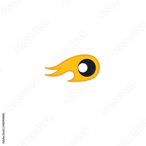 eye bird element icon vector illustration concept design