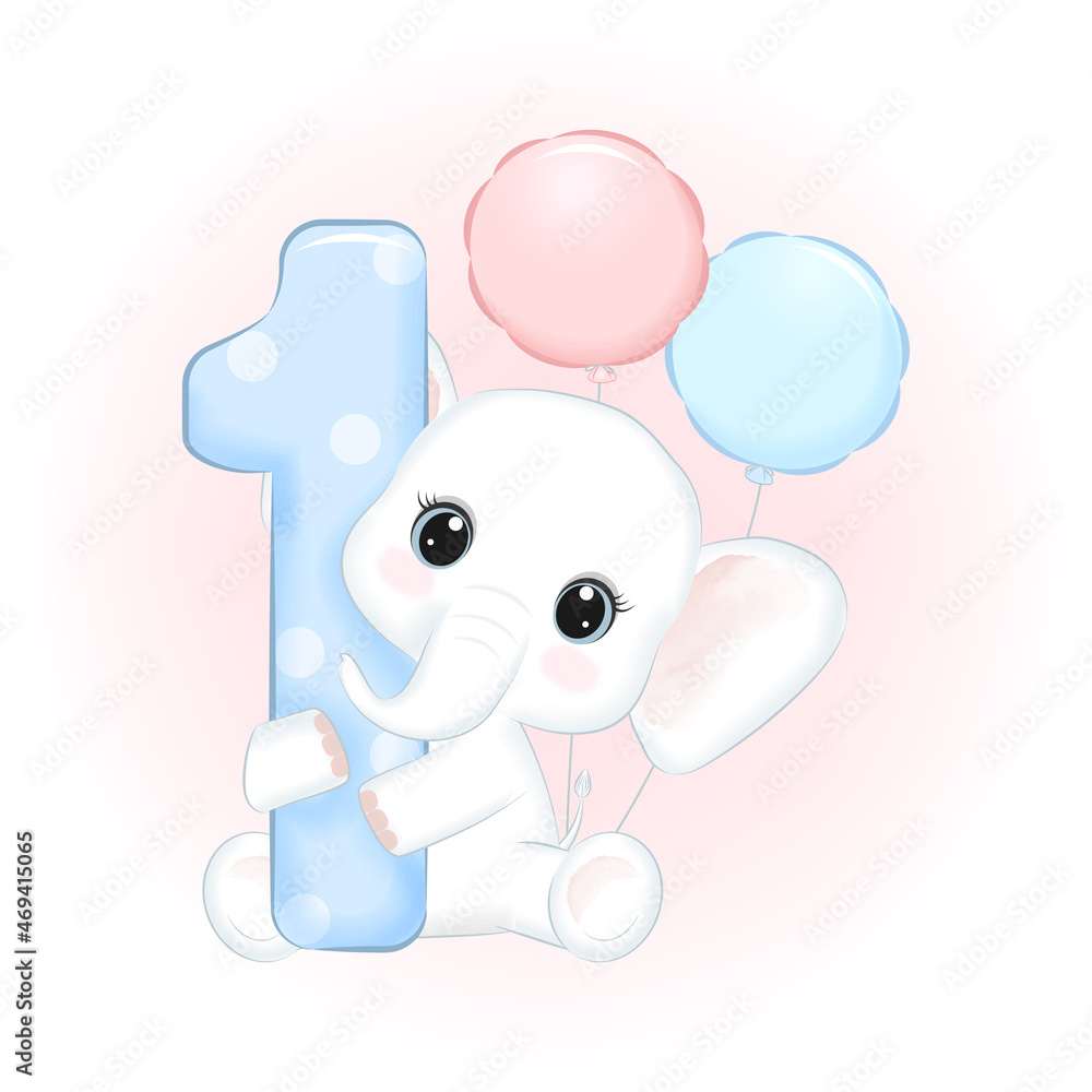 Cute Elephant first birthday party Cute Elephant first birthday party