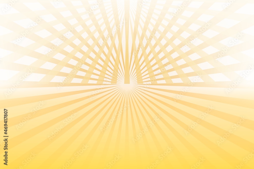 Obraz premium Rays of light abstract background. Futuristic illustration border template in soft pastel tone. Color and light of christmas and new year graphic design atmosphere.