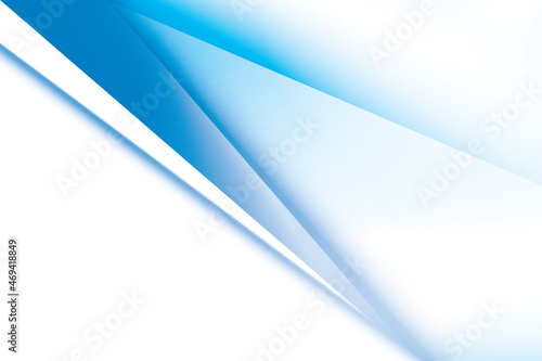 Abstract white and blue color background, modern design with geometric shape. Vector illustration.