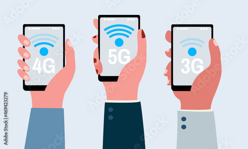 people use 5G with 4G network wireless fast speed wireless technology