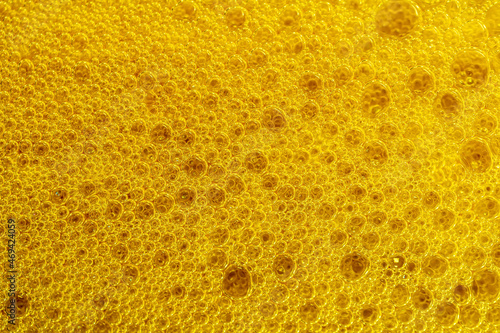 Wallpaper Mural beer foam texture close up , porous ale bubble background macro , colored bar lager backdrop Torontodigital.ca