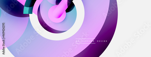 Circle abstract background. Vector illustration for wallpaper banner background card or landing page