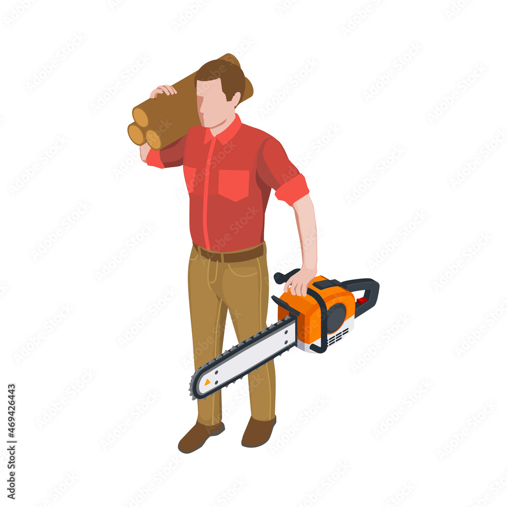 Heavy Loaded Lumberjack Composition Heavy Loaded Lumberjack Composition
