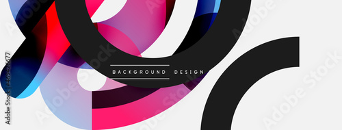 Circle abstract background. Vector illustration for wallpaper banner background card or landing page