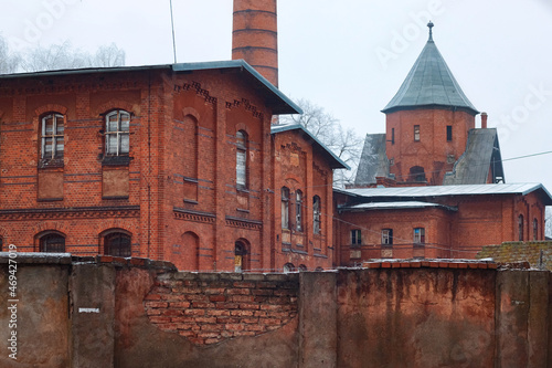 Old german historic houses in the Gvardeysk (Tapiau). Kaliningrad region. Russia photo