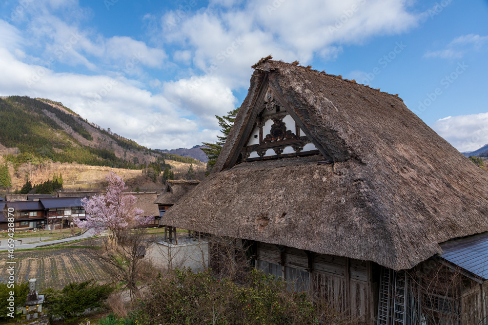 世界遺産 白川郷 春