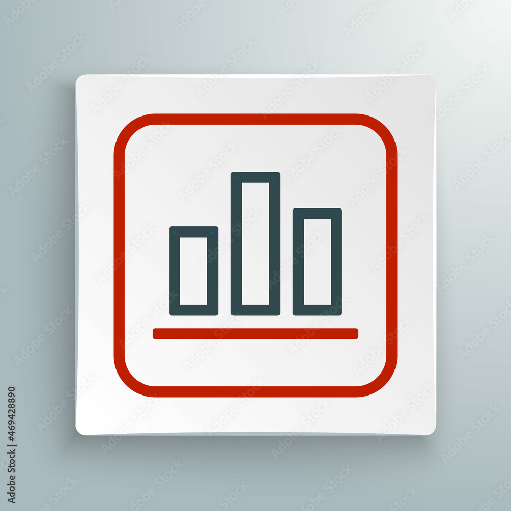 Line Pie chart infographic icon isolated on white background. Diagram chart sign. Colorful outline concept. Vector Line Pie chart infographic icon isolated on white background. Diagram chart sign. Colorful outline concept. Vector