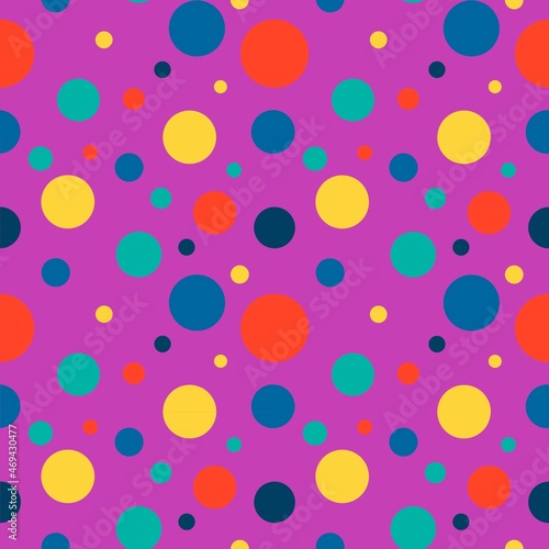 seamless half drop pastel polka dot repeat pattern ,for cloth design , backdrop background