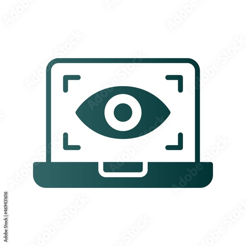 spy Glyph Gradient Vector Icon Design