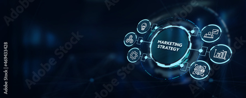 Business, Technology, Internet and network concept. Digital Marketing content planning advertising strategy concept. 3d illustration