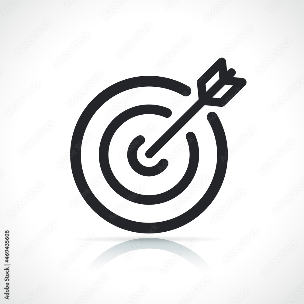 target or goal line icon