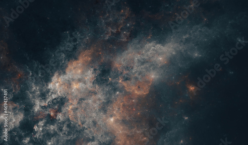 Ash, fire and smoke nebula - 13446 x 7866 px