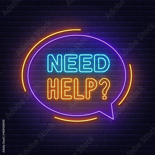 Need help neon sign on a brick background.