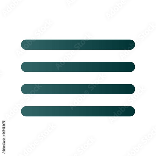 Justify Text Glyph Gradient Vector Icon Design