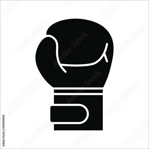 Boxing glove icon illustration isolated vector sign symbol on white background