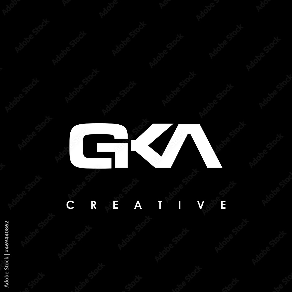 GKA Letter Initial Logo Design Template Vector Illustration GKA Letter Initial Logo Design Template Vector Illustration