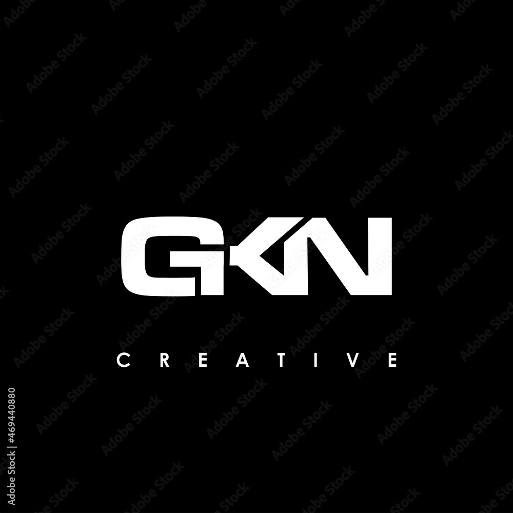GKN Letter Initial Logo Design Template Vector Illustration