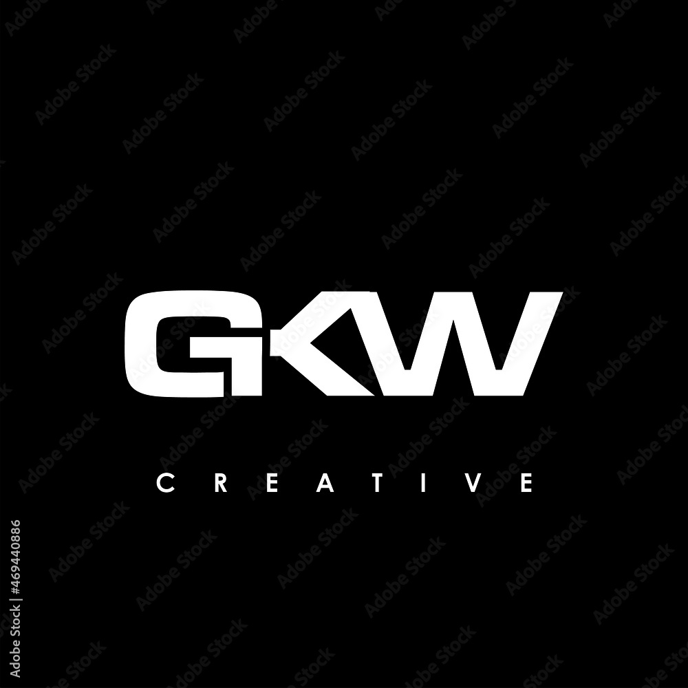 GKW Letter Initial Logo Design Template Vector Illustration