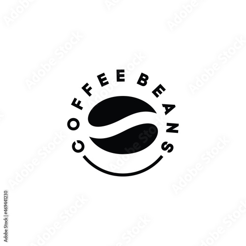 Vector coffee beans icon logo