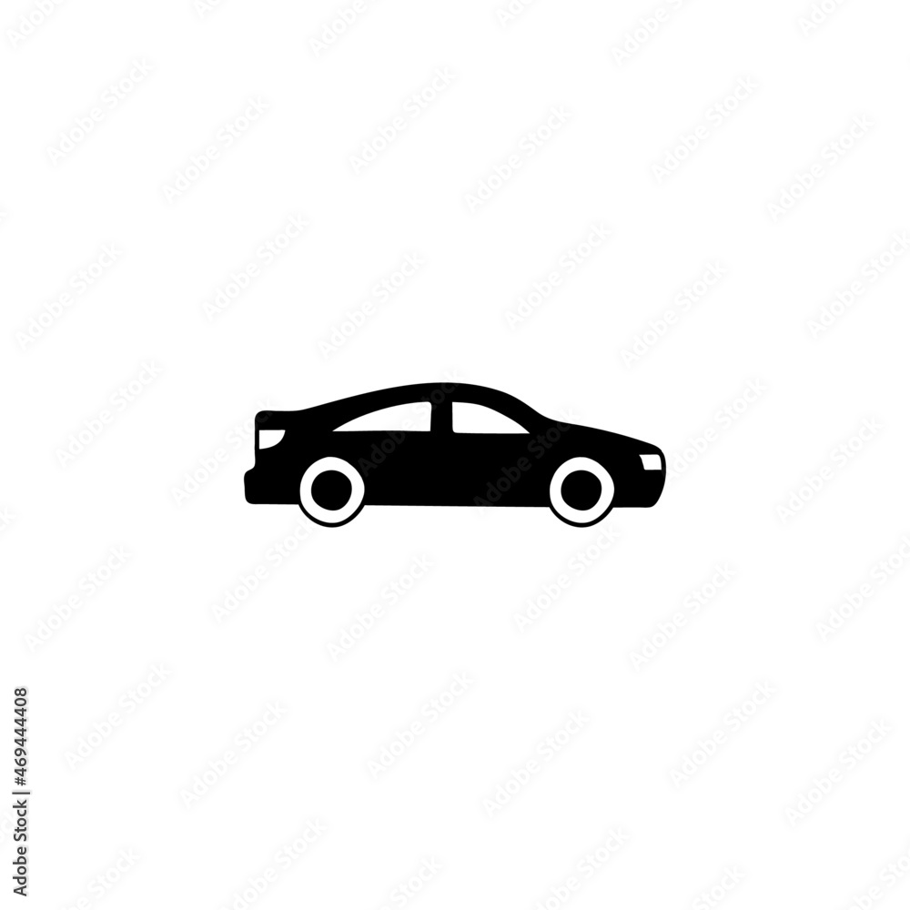 sedan icon, Auto, automobile, car, vehicle symbol in solid black flat shape glyph icon, isolated on white background sedan icon, Auto, automobile, car, vehicle symbol in solid black flat shape glyph icon, isolated on white background