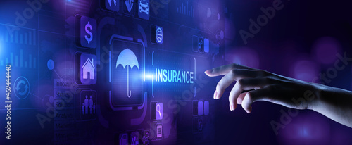Photos Insurance online insurtech business finance technology concept.