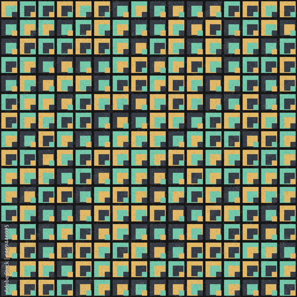 Fototapeta premium Abstract Geometric Pattern generative computational art illustration