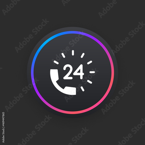 24 Hour helpline -  UI Icon