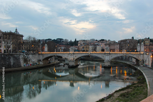 Bridge over the Tiber in Rome