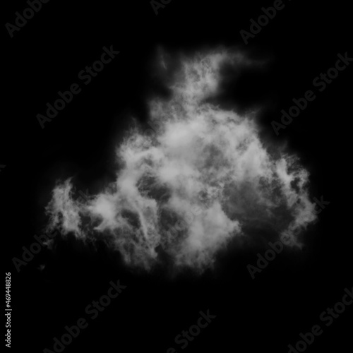 black and white smoke clouds background © Carlos